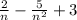 \frac{2}{n} - \frac{5}{n^2} + 3