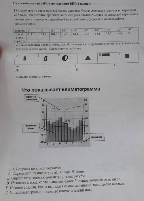 определите по карте протяжённость материка южная америка в градусах по параллели 20 градусов ю.ш Рас