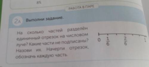 На сколько частей разделен единичный отрезок на числовом луче?​