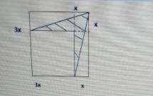 Вычислите площадь заштрихованной части квадрата, если x=2(на фотке если что на рандом ответил)