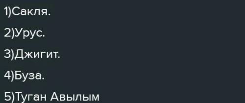 1. Имя главной героини 2. Как называли татары Костылина? 3. Татарская деревня 4. Как по-кавказски «м