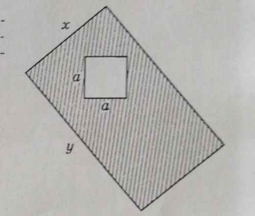 Запишите формулу для вычисления площади заштрихованной фигуры, изображеной на рисунке​