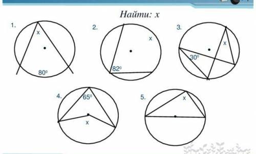 Тема: Центральные и вписанные углы решить!