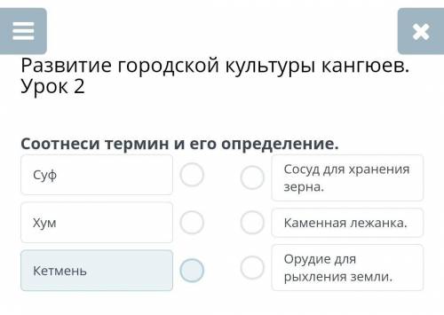 Развитие городской культуры кангюев. Урок 2​