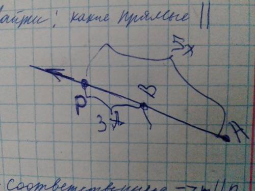 1) Точка P расположена на продолжении отрезка АВ так, что АР:ВР=5:3. Выразите вектор АВ через вектор