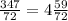 \frac{347}{72} =4 \frac{59}{72}