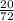 \frac{20}{72}