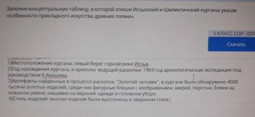 Это инфа про Иссыкский курган хотела спросить верно или нетЯ думаю вроде что да правильно ​