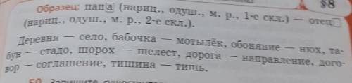 спишите, обознаячая окончания существительных-синонимов. Определите их постоянные морфологический пр