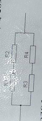 R1= 2 OM, R2=4 OM, R3=1 OM ,R4=2 OM найти общее сопротивление цепи ​