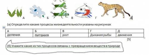 Укажите какие из тих процессов связаны с превращением веществ в природе