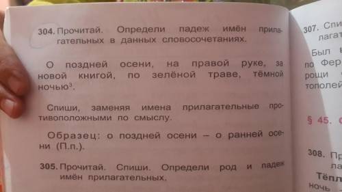 Прочитай.Определи падеж имён прилагательных в данных словасочитаниях.