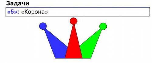 Сделать програму на Python (рисунок короны)