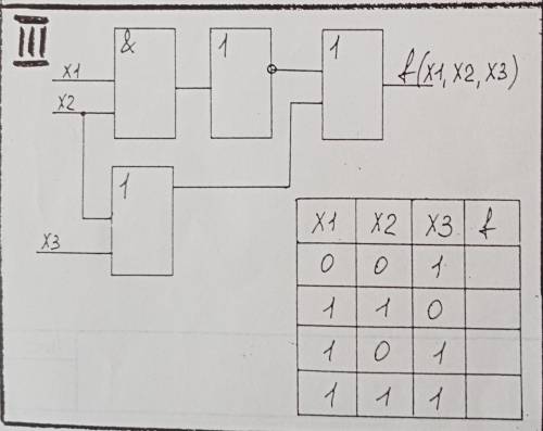 Найти F и таблицу истинности