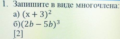 1. Запишите в виде многочлена​