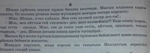 4. Жинақтық сан есімдерді қатыстыра отырып, тыңдалым мәтінінің қысқаша мазмұнын жазыңдар. Жинақтық с