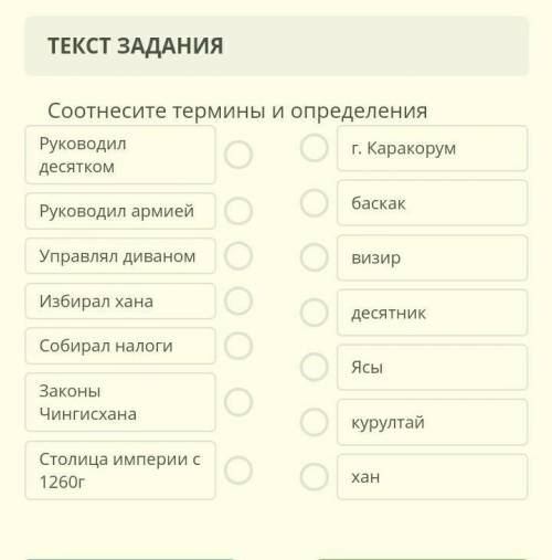 Соотнесите термины и определение ​