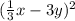 (\frac{1}{3}x-3y)^{2}