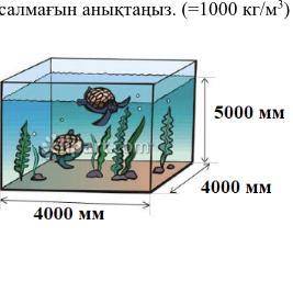 Б) Определите давление и вес воды на дне аквариума, размеры которого показаны на рисунке. (= 1000 кг