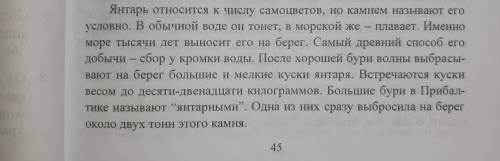 Мне нужно передать урок «Янтарь». Как его кратко рассказать ․