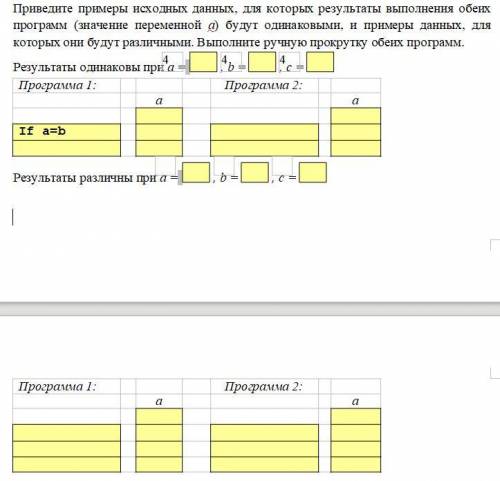 с информатикой! В основном с тем, как оформить данные таблицы. Ничего не понимаю.