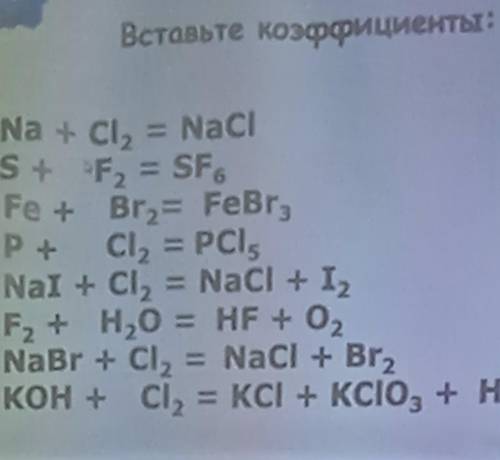 химия 9классВ последнем: +H2O ​