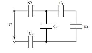 Задание. Для схемы соединения конденсаторов С1-С5 (см. Рисунок 1 а), используя данные для соответств