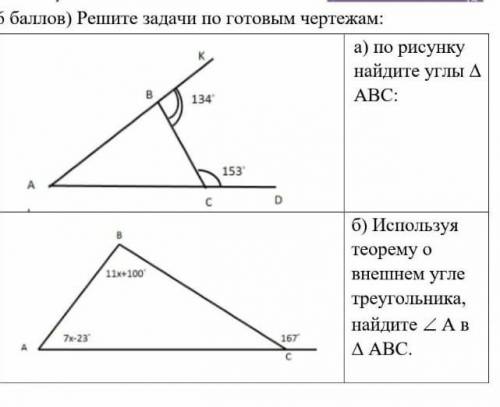 Решите задачи по готовым чертежам алгебра ​