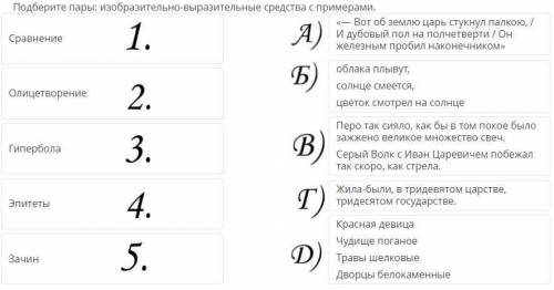 . Установите соответствия: 5. ответ на 5 вопрос: * 1.В) 2.Б) 3.Г) 4.А) 5.Д) 1.В) 2.Б) 3.А) 4.Д) 5.Г)