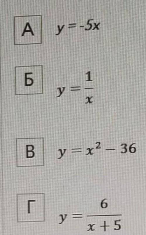 Какая из заданных функций является прямой пропорциональностью?​