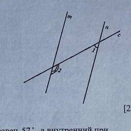 1. По данным рисунка найдите углы 1 и 2, если m || nи 22 в пять раз больше 41. И