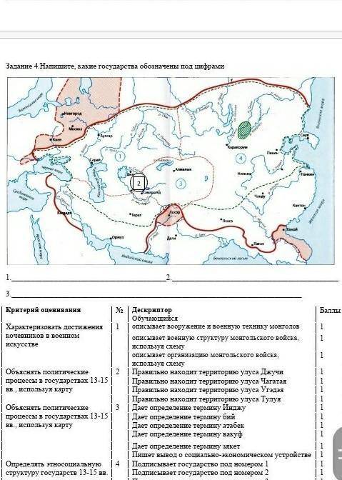 Напишите какие государства обозначены под цифром​