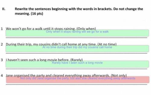 PLEASE HELP WITH THE ONE WHICH IS NOT CORRECT (red)