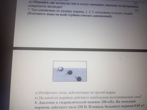 У МЕНЯ СОЧ с 6 и 7 заданием , Газ находящийся в сосуде, сжимают поршнем , который создаёт давление 5