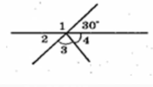 Користуючись рисунком, знайдіть кути 1-4.​