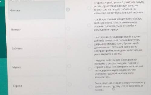 Количество связей: 5 -старик хитрый, ученый, учиг уму разуму, ,держит зла на людей, работает намельн