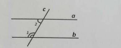По данным рисунка найдите углы 1 и 2 если a ║ b и угол 1 в четыре раза больше угла умоляю кто может