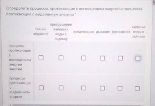 Определите процессы, протекающие с поглощением энергии и процессы протекающих с выделением энергии я