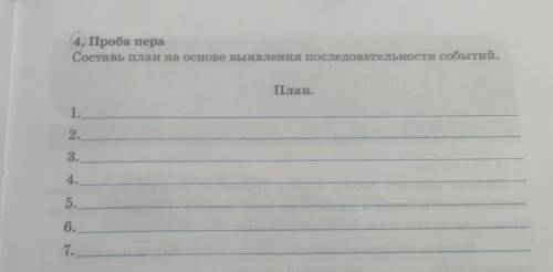 4. Проба пера Составь план на основе выявления последовательности событий. ТЕКСТ БЕЛЬЧОНОК И ЁЛОЧКА