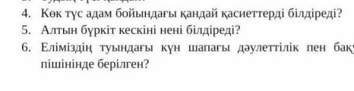 надо ответить на вопросы ​