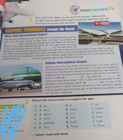 What can you see in the pictures? What would you like to know about these airport terminals? Read th