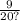 \frac{9}{20?}