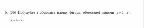 Постройте и вычислите площадь фигуры, ограниченной линиями