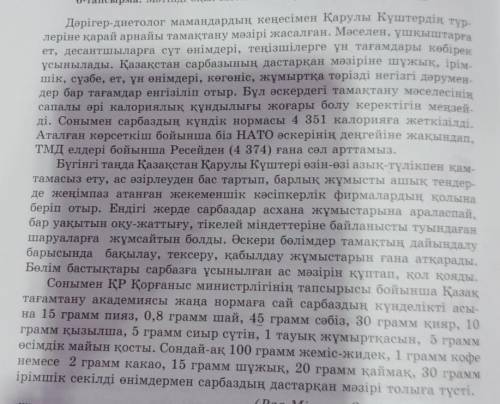 6-тапсырма. Мәтінді оқы. Мәтінге тақырып қойып, жоспар құр. Ilanirvenу rѕ tоІІІІенесімен қарулы КС​