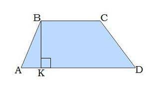 Боковая сторона AB трапеции ABCD образует с основанием угол 30°. Вычисли сторону AB, если высота BK