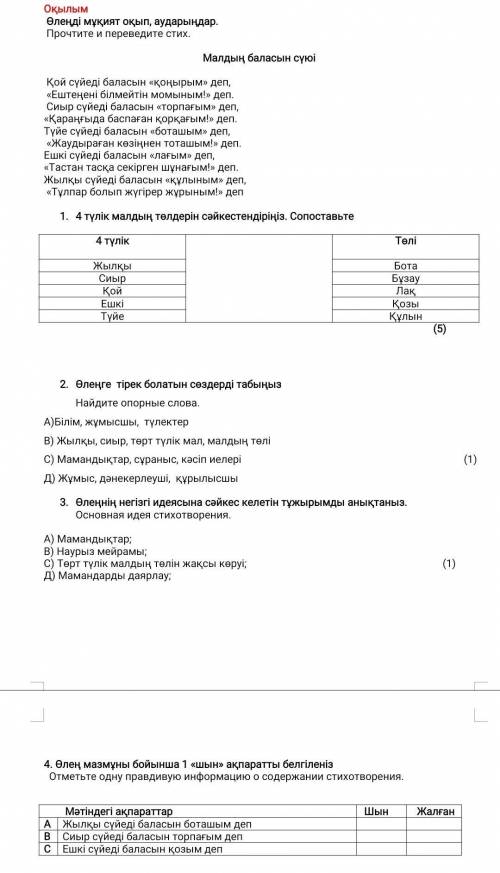 Жазылым. Ұсынылған тақырыптардың бірін таңдап, эссе жазыңдар.Выберите одну из предложенных тем и нап