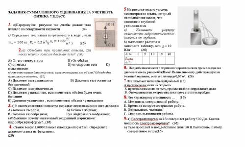 Перерисуйте рисунок так ,чтобы данное тело плавало на поверхности жидкости