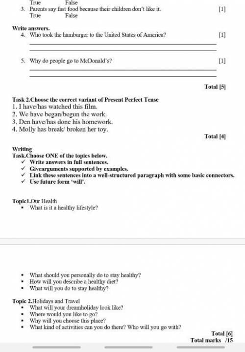 Reading Task.Read the text about fast food. Fast food How did the hamburger become the most popular,