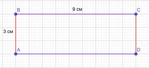 Начерти прямоугольник , ширина какого 9 см а площа 27 см КВАДРАТА. ВЫЧИСЛИ его периметр. Кто сделает