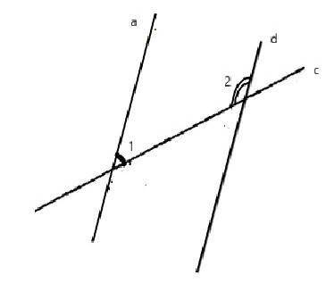 По данным рисунка найдите углы 1 и 2, если a ll d и <1 в три раза меньше СОООЧ ​